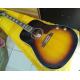 2018 New 3 tones Chibson G160E Acoustic guitar sunburst John Lennon G160 electric acoustic guitar