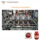 PLC Sauce Packaging Machine Thick Broad Bean Sauce Filling 4 Head Liquid Filling System