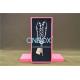 Solid Luxury Jewellery Packaging Boxes Removable Insert Pads For Necklace