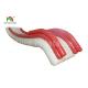 Airtight Outdoor Pink / White Inflatable Yacht Slide Water Toy With Customized Logo