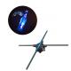 65cm 4 Blades Spinning Led Hologram , Holographic 3d Led Fan 450x224px Resulution