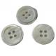 Pearl White 4 Holes Natural Material Buttons 24L For Knitting Sewing Handiwork