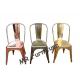 Metal Wedding Dining Chairs For Restaurant Gold Color 45cm Height 34 Inch