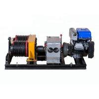 SQY5C Double Drum Diesel Engine Cable Winch Puller 5 Ton In Power Construction