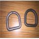 Forged Steel Safety D Rings / Lifting D Rings One Way Buckle LC8KN Stamping