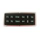 black 12 keys silicone industrial keypad with green backit USB interface