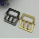 Most popular new arrival zinc alloy handbag accessories gold 45 mm double pin belt buckle