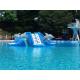Commercial 0.9mm PVC Tarpaulin Inflatable Big Air Slide Dolphin Toy For Water Park