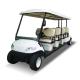 White 8 Seater High Performance NEV Golf Cart Vehicle 120Miles 48v 60v 72v  For Community Club