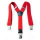 Children Polyester Elastic Strap Clip 80cm Woven Red Y Back Suspender