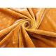 330GSM Micro Velvet Fabric / Velvet Clothing Material Warp knitting Orange