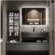 Minimalistic Rustic Style Bathroom Cabinet with Natural Stone Wash Basin