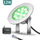 480LM Waterproof Led Underwater Light SS316L 12W DMX Control