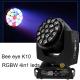 Professional Interacting Stage Lighter 19X15W Bee Eye K10 LED Zoom Moving Head Light For Party Disco