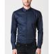 Cotton Mens Long Sleeve Office Shirts , Mens Formal Dress Shirts Solid Color