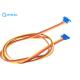 640470-4 MTA100 Blue Connector Custom Wire Harness RCPT 4 POS 26AWG Flat Ribbon Cable