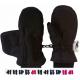 waterproof winter children mittens outdoor mittens  snow mittens mountain gloves black color  polyester fabric