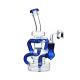 Dab Oil Borosilicate Glass Bongs 8 InchRecycler Water Pipes Smoking With 4mm Quartz Banger