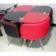 new modern design square dining table and chairs