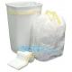 Corn Starch Biodegradable Compostable Eco Friendly Drawstring Laundry Bag, Jumbo Compostable Drawstring Plastic Trash Ba