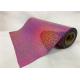 0.5*50M Laser Hologram Heat Transfer Vinyl , Pink Holographic Iron On Vinyl For