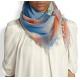 Lady fashion scarf faded plaid-print scarf