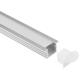 Multiple Shape Recessed Aluminum Channel Extrusions 22*12mm For LED Lighting