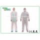 PP / SMS / PP + PE Non Woven Isolation Gown Protective Coverall Without Hood
