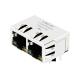 Belfuse SI-60159-F Compatible LINK-PP LPJ26204AENL 10/100 Base-T Tab Down Green/Yellow LED 1x2 Port Ethernet Connector Modules