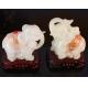Imitation jade prosperous lucky elephant for resin crafts gifts