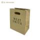 Wholesale Custom Brown Kraft Disposable Paper Bag For Food Packaging Takeaway With Handle