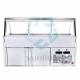 Stainless Steel Deli Display Freezer 220V Direct Cooling