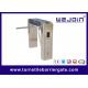 Fingerprint Rfid Card Reader Security Swing Barrier Gate Full Height 304 Stainless Steel