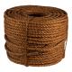 Natural Brown 12mm Jute Rope 3 Ply Twist Jute Manila Rope for Packaging Length 100yard