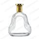 Custom Transparent Round Empty Glass Liquor Wine Vodka Tequila Whisky Bottle With Lid