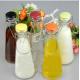 500ml  1000m beverage bottle with handle Glass milk bottles juice bottle with ceramics cap