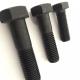 Black Stainless Steel Flange Bolts Metric Carbon / Alloy Steel For Construction Materials