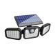LED Solar Light Outdoor 3 Head Motion Sensor Wide Angle Illumination Waterproof Solar Wall Lamp Garden Garage Lights