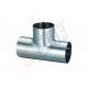 T Style Stainless Steel Tube Fittings / Stainless Steel Pipe Connectors Short Tee
