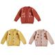 Simplee kids Baby Girl Thin Sweater Solid Cardigans with embroidery  button down for Toddler 0-16Years