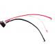 Flexible EV 6MM² 330mm Black Red Silica Gel White Glass Fiber Casing Insulation Cable Wire Harness