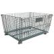 50x50mm Mesh Stackable Storage Bins , 6mm Industrial Wire Container