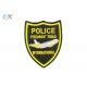 Professional Police Embroidered Patch Iron On Backing For Uniform Garments