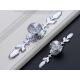 120mm White Crystal Drawer Handles And Knobs Decorative Arcylic Wine Cabinet Pulls Furniture Hardware Fittings