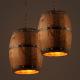 American country loft Wine barrel pendant light E27 light for bar cafe restaurant wooden pendant light(WH-VP-63)