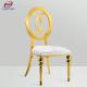 ODM Modern Wedding Stainless Steel Banquet Chair Gold Phoenix Chairs