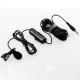 Wireless Lavalier Microphone With Collar For Apple Android Smart Mobile Phone Camera PC Clip Lapel