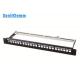 FTP Empty Patch Panel 1.5mm Thickness Metallic Frame Superior Performance