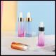 Colored Glass Cylindrical Dropper Bottle , Cosmetic Serums Essence Bottle 20ml