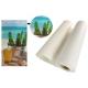 Printing Matte Polyester Artist Stretched Canvas Rolls Support Water Based Ink 320gsm